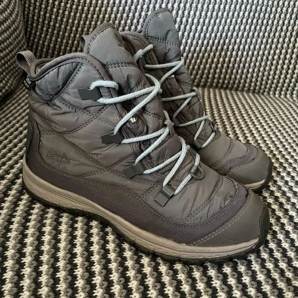 Keen Terradora grey ankle height waterproof boot women’s shoe size 7.5